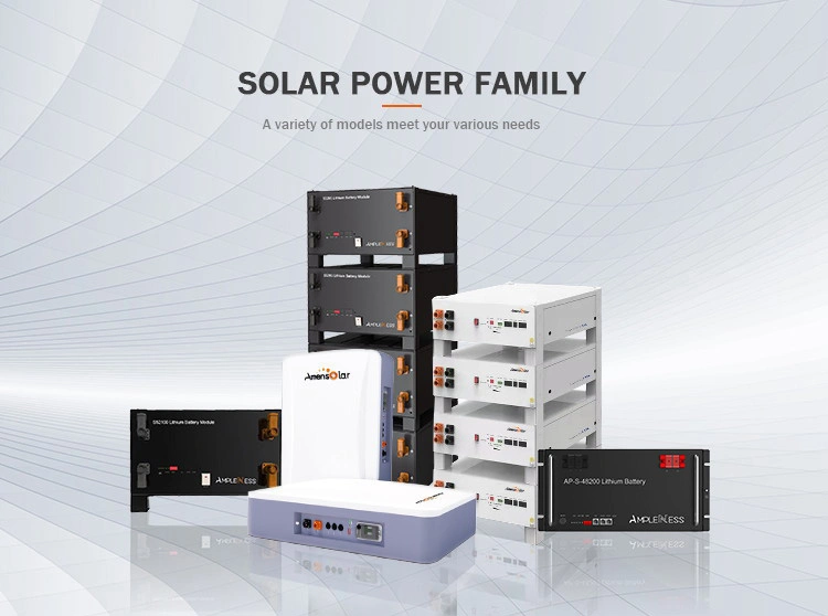 Amensolar Am5120 3u 51.2V 100ah Household Rack Structure 5kwh Solar Ess Solar Power Battery Storage