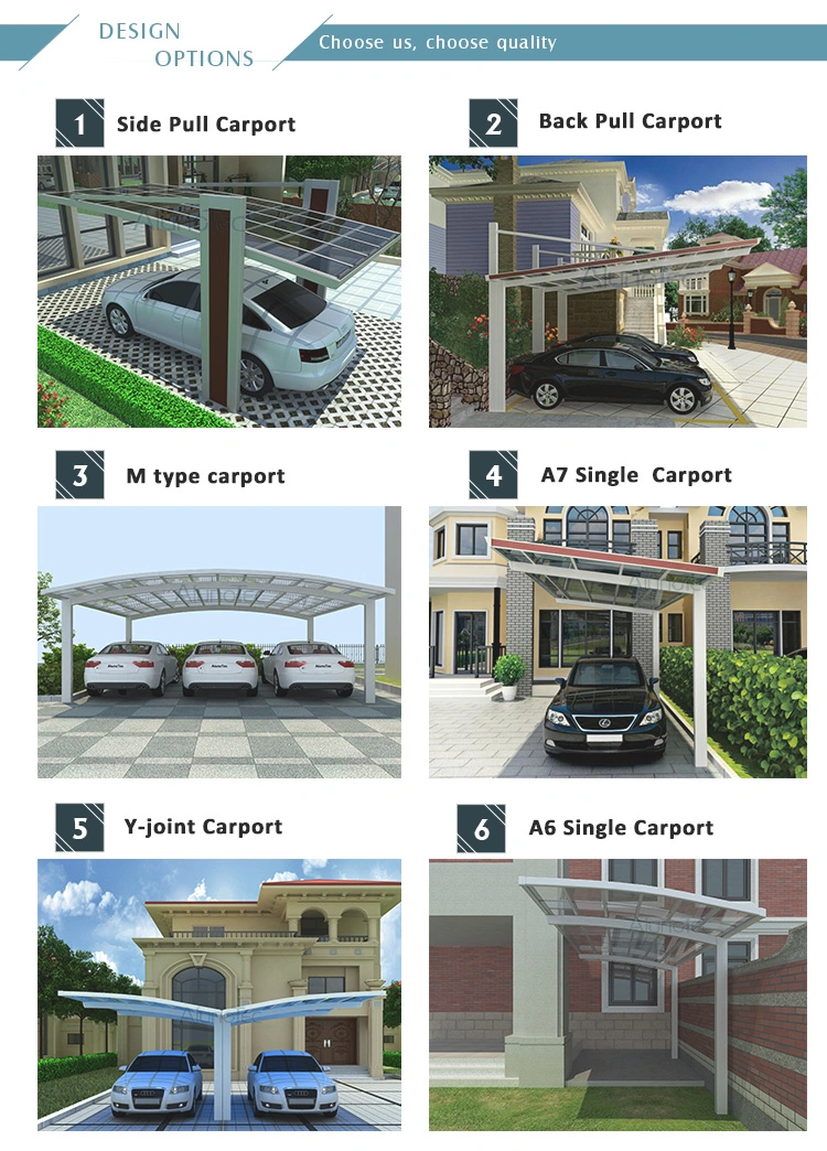 High Quality Custom Size Solar Carport for Garden