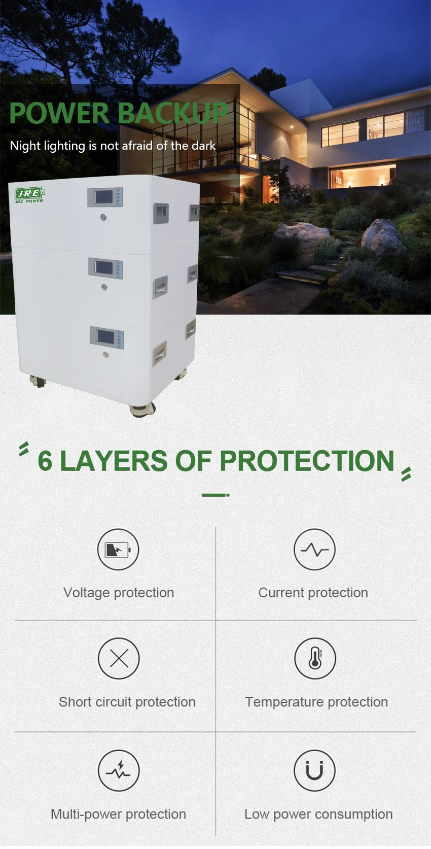 LiFePO4 Stackable 48V 100ah 200ah 300ah 10kwh 15kwh 20kwh Solar Lithium Battery Home Energy Storage