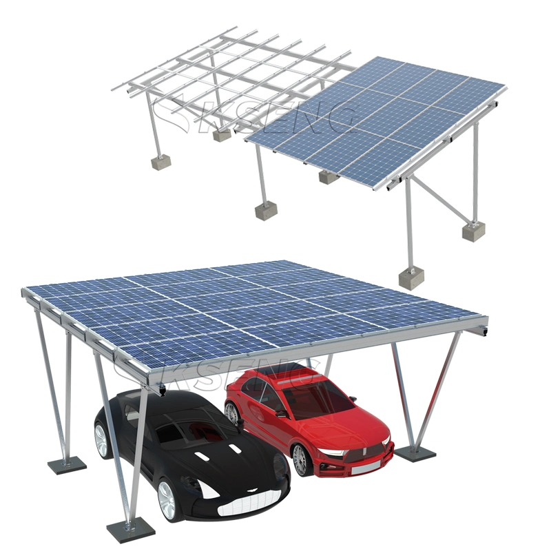 High Strength Solar Car Park Installed Structure Solar PV Carport Mounting Brackets System Solar Carport Structure